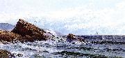 Alfred Thompson Bricher Crashing Waves painting